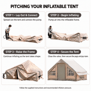 ECOTREK Inflatable Camping Tent Inflatable Cabin Waterproof Camping Tent – 6.3 m² QLY91519 Inflatable Cabin Waterproof Camping Tent – 6.3 m² QLY91519