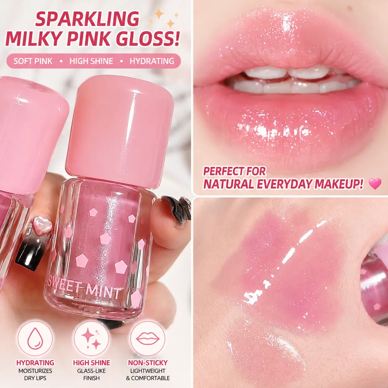 Sweet Mint Water Light Pink Lip Balm by Poppy Gifts