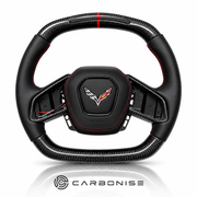 Chevrolet Steering Wheel (Carbon Fiber+Smooth Leather) @1 by CARBONISE
