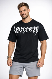 Levitate Oversized T-shirt Black by Fuaark Nz