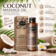 Poppy Gifts Skin Care SADOER Coconut Body Massage Oil – 100ml SADOER Coconut Body Massage Oil – 100ml