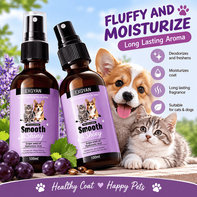 Poppy Gifts Pet Smooth and Shiny Pet Fur Care Spray – 100ml Smooth and Shiny Pet Fur Care Spray – 100ml