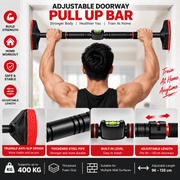 Poppy Gifts Gift Adjustable Doorway Pull Up Bar – Heavy Duty Home Workout Bar 96–135cm Adjustable Doorway Pull Up Bar – Heavy Duty Home Workout Bar 96–135cm