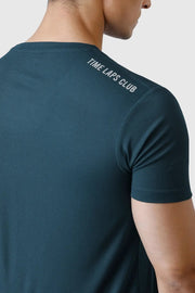 Checks Running T-shirt Bottle Green by Fuaark Nz