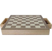 g8buynz Wooden Tabletop Chess Set with Built-in Storage Drawers Wooden Tabletop Chess Set with Built-in Storage Drawers