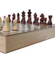 g8buynz Wooden Tabletop Chess Set with Built-in Storage Drawers Wooden Tabletop Chess Set with Built-in Storage Drawers