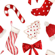 Waste Free Celebrations Fabric Gift Bags Christmas Cookies and Candy (Reusable Gift Bag Set) Christmas Cookies and Candy (Reusable Gift Bag Set)