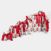 Waste Free Celebrations Fabric Gift Bags Christmas Cottages (Reusable Gift Bag Set) Christmas Cottages (Reusable Gift Bag Set)
