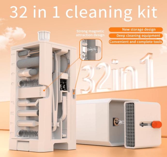 g8buynz 32-in-1 Multi-Functional Electronics Cleaning Brush Tool 32-in-1 Multi-Functional Electronics Cleaning Brush Tool