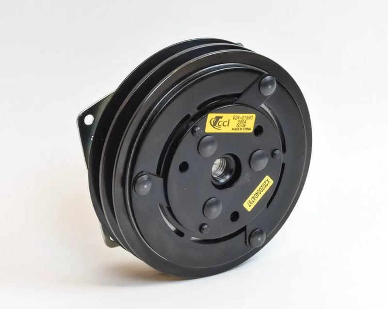 100V2-6.0 Electric Clutch, 100 Lb. Ft., 12 Volt, 6 Inch, Taper Bore, Dbl A Belts by JBH AUTO PARTS