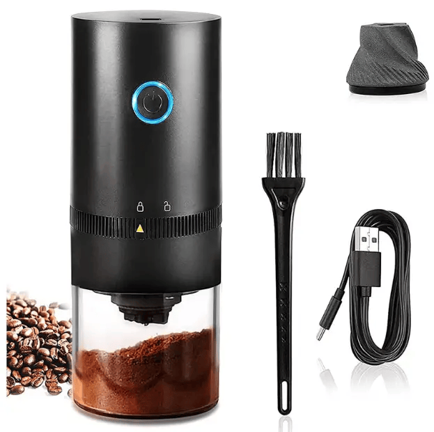 g8buynz Portable Electric Coffee Grinder with Ceramic Burr 38 Adjustable Grind Settings USB-C Rechargeable Portable Electric Coffee Grinder with Ceramic Burr 38 Adjustable Grind Settings USB-C Rechargeable