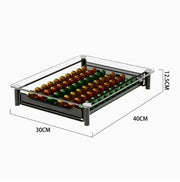 g8buynz Crystal Tempered Glass Coffee Pod Storage Drawer Compatible with Nespresso Crystal Tempered Glass Coffee Pod Storage Drawer Compatible with Nespresso