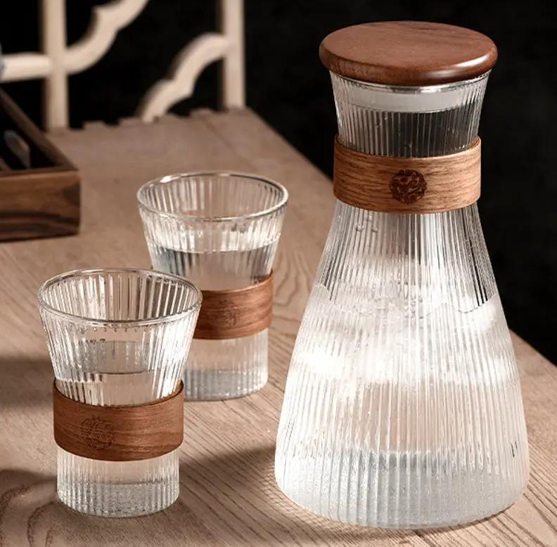 g8buynz Water Carafe Set, Glass Jug Set, Water Carafe 1.5 L with 2 Glasses 330 ml Water Carafe Set, Glass Jug Set, Water Carafe 1.5 L with 2 Glasses 330 ml