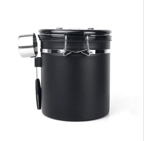 g8buynz Airtight Coffee Containers for Grounds and Beans w/ Date Tracker with 1/8 Spoon Airtight Coffee Containers for Grounds and Beans w/ Date Tracker with 1/8 Spoon