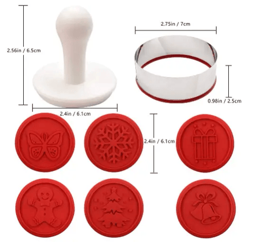 g8buynz g8buynz Christmas Cookie Stamps for baking, Cookie Stamps with 6 Stamps Christmas Cookie Stamps for baking, Cookie Stamps with 6 Stamps