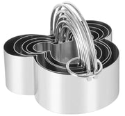 g8buynz Five piece stainless steel cookie cutters Biscuit Pastry Cutter for Pastries Five piece stainless steel cookie cutters Biscuit Pastry Cutter for Pastries