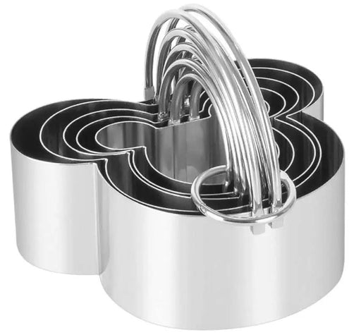 g8buynz Five piece stainless steel cookie cutters Biscuit Pastry Cutter for Pastries Five piece stainless steel cookie cutters Biscuit Pastry Cutter for Pastries