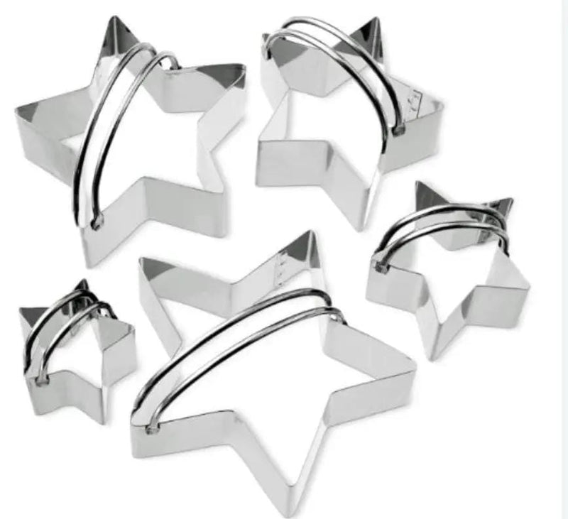g8buynz Five piece stainless steel cookie cutters Biscuit Pastry Cutter for Pastries Five piece stainless steel cookie cutters Biscuit Pastry Cutter for Pastries