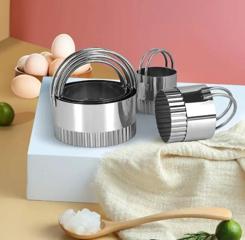 g8buynz Five piece stainless steel cookie cutters Biscuit Pastry Cutter for Pastries Five piece stainless steel cookie cutters Biscuit Pastry Cutter for Pastries