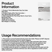 Pidan New Zealand Cat Litter PIDAN Signature Tofu Blend Cat Litter With Fast Clumping And Low Dust Pidan Signature Tofu Blend Cat Litter Low Dust