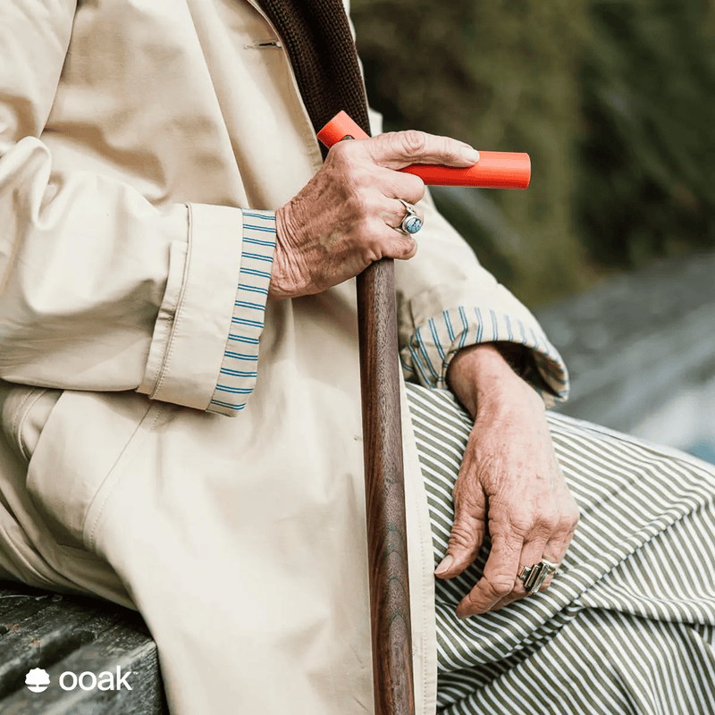ooak Walking stick Uno Coral And Walnut Walking Cane With Hand Finished Walnut Stem Uno Coral And Walnut Walking Cane With Hand Finish