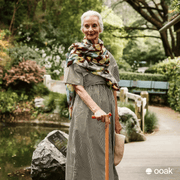 ooak Walking stick Uno Coral And Oak Walking Cane By OOAK Elegant Mobility Aid Uno Coral And Oak Walking Cane By OOAK Elegant