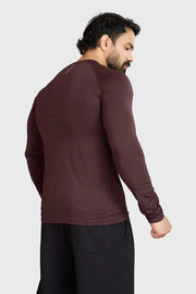 Core Fullsleeves T-shirt Brown by Fuaark Nz