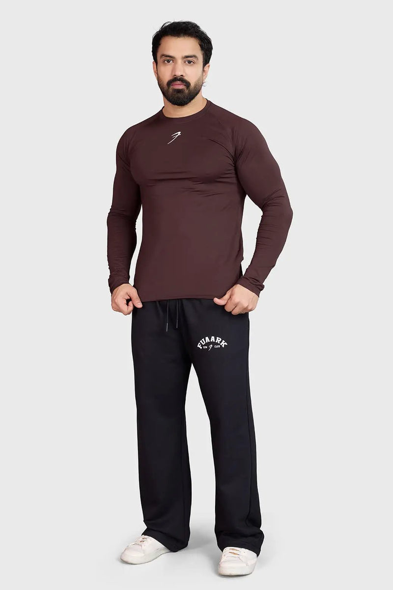 Core Fullsleeves T-shirt Brown by Fuaark Nz
