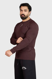Core Fullsleeves T-shirt Brown by Fuaark Nz
