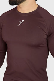 Core Fullsleeves T-shirt Brown by Fuaark Nz