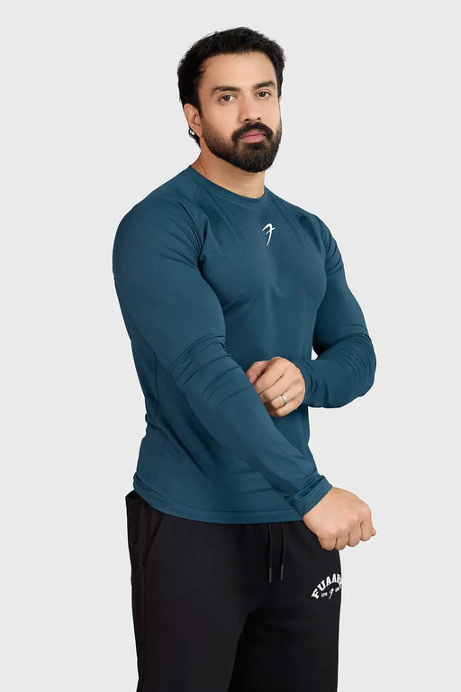 Core Fullsleeves T-shirt Orion Blue by Fuaark Nz