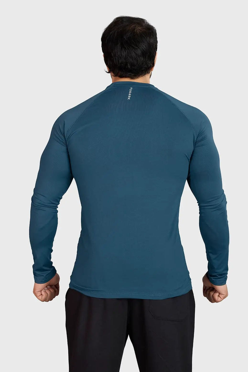 Core Fullsleeves T-shirt Orion Blue by Fuaark Nz