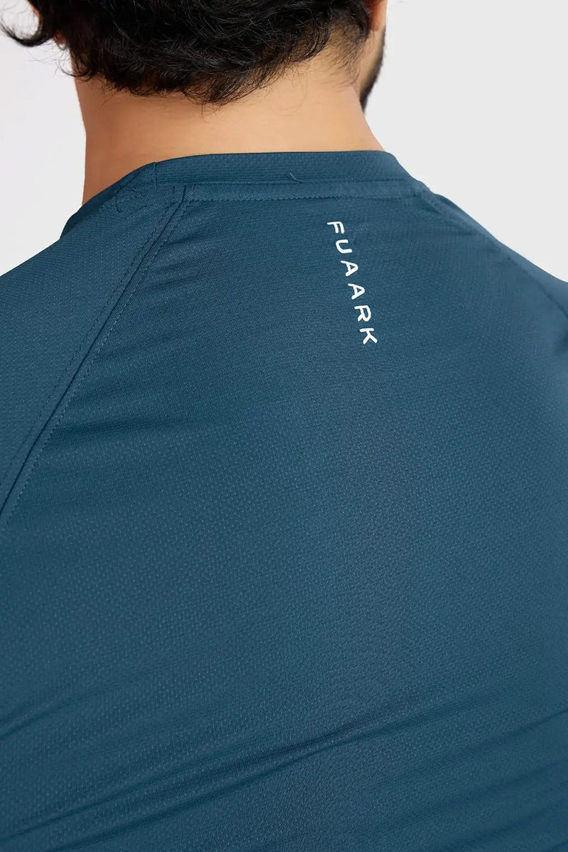 Core Fullsleeves T-shirt Orion Blue by Fuaark Nz