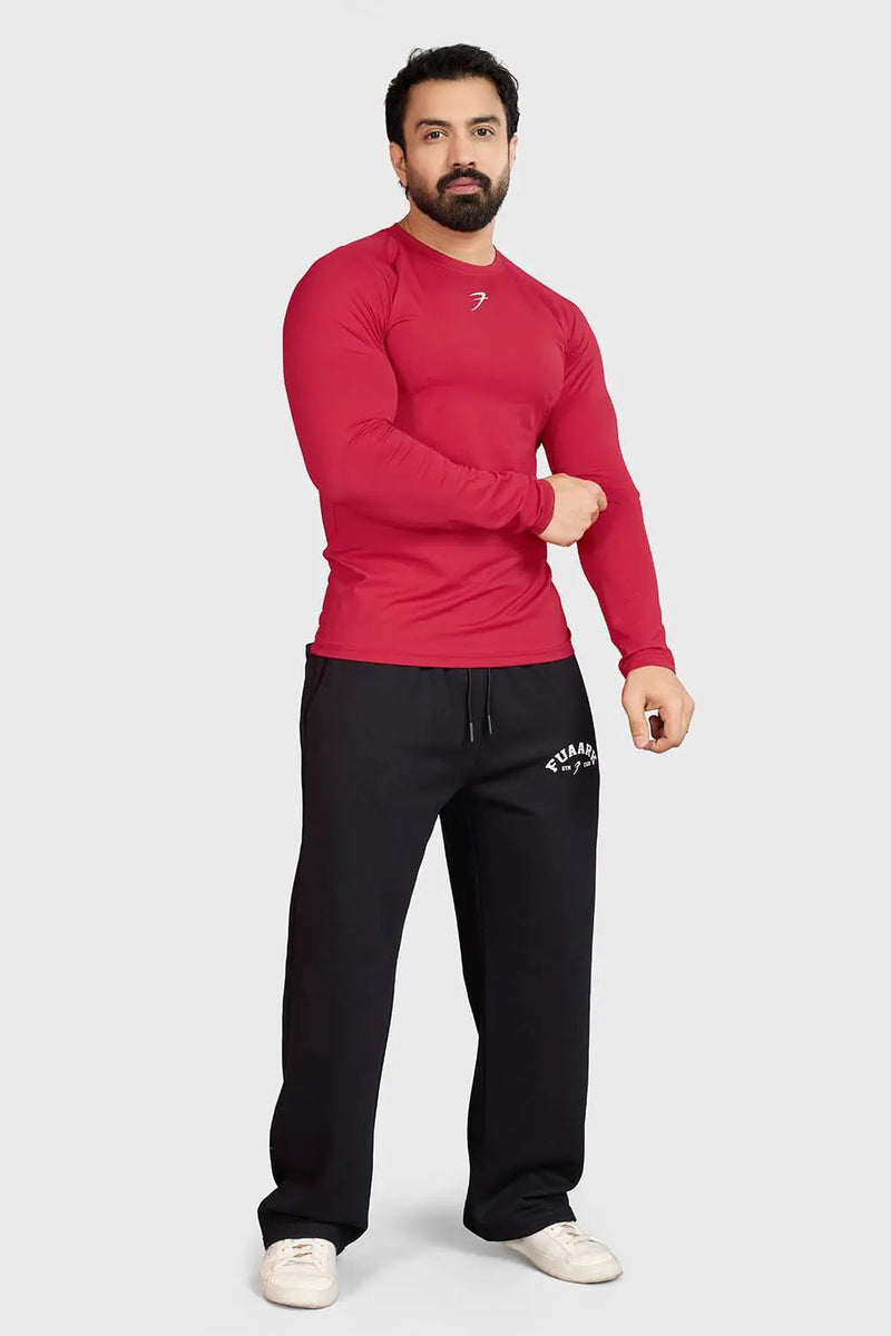 Core Fullsleeves T-shirt Red by Fuaark Nz