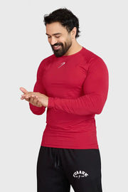 Core Fullsleeves T-shirt Red by Fuaark Nz