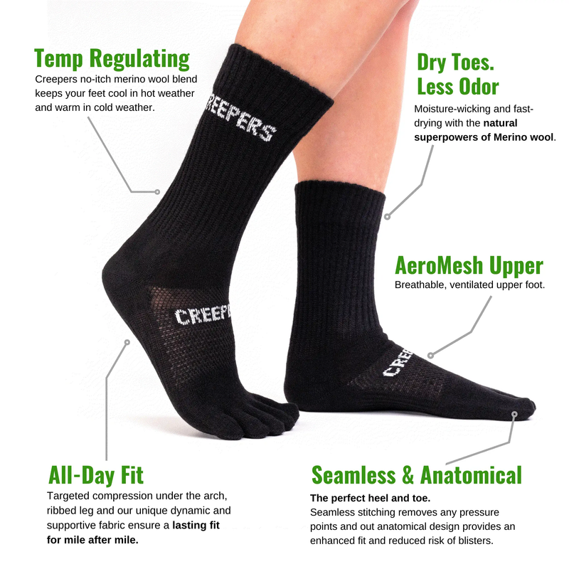 Crew Length by Creepers Socks
