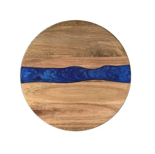 g8buynz Wood Round Resin Cutting Board for Kitchen Wood Round Resin Cutting Board for Kitchen