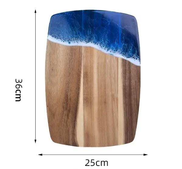 g8buynz Wood Chopping Board with Unique Resin Design Wood Chopping Board with Unique Resin Design
