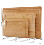 g8buynz Bamboo Cutting Board (Set of 3) Bamboo Cutting Board (Set of 3)