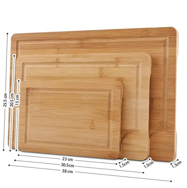 g8buynz Bamboo Cutting Board (Set of 3) Bamboo Cutting Board (Set of 3)