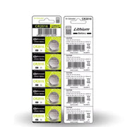 Watch Batteries for Koonenda CR2016 (5 Pack) by That Watch Shop