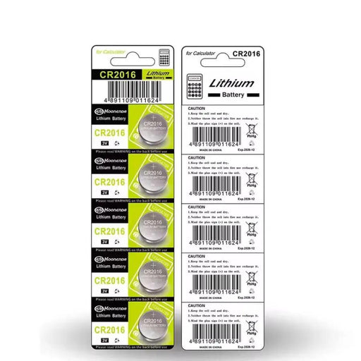 Watch Batteries for Koonenda CR2016 (5 Pack) by That Watch Shop