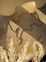 Pāua Whetū Gold Necklace by Tahana Jewellery