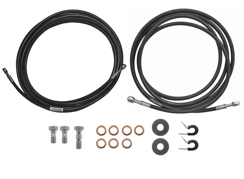 S/S Teflon Hose Kit - Banjo to Banjo - 1x2.5m & 1x5m by Trojan