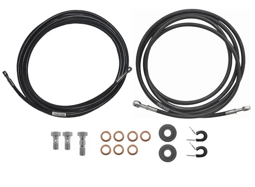 S/S Teflon Hose Kit - Banjo to Banjo - 1x2.5m & 1x5m by Trojan