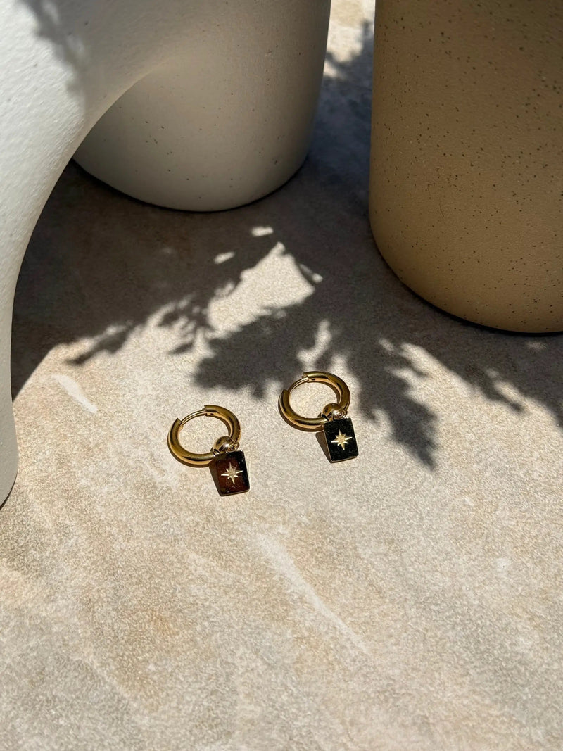 Whetū Gold Huggies by Tahana Jewellery