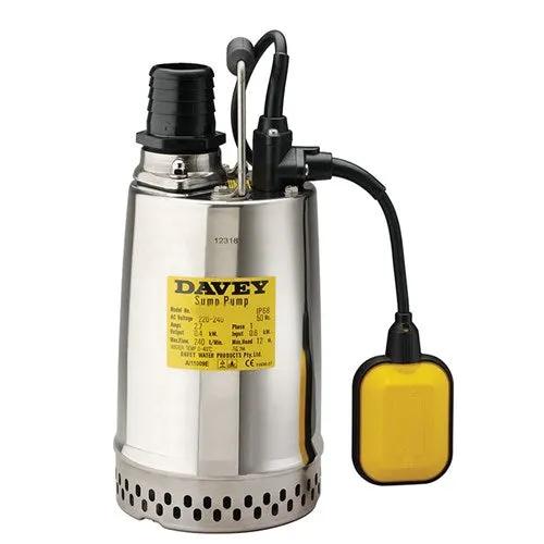 Davey DCS Series Submersible Sump Pump - Stainless Steel, Dirty Water, Automatic or Manual NZ by Filtration Station NZ