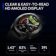 GPS Positioning Sport Smart Watch - Waterproof Fitness Tracker with Heart Rate & Sleep Monitor | AMOLED Display by Mead's Supply & Equipment Outfitters limited