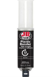 JB Weld Black Plastic Bonder Urethane Adhesive Syringe Mixer 25ml - 50139 by Racing Pro NZ Ltd
