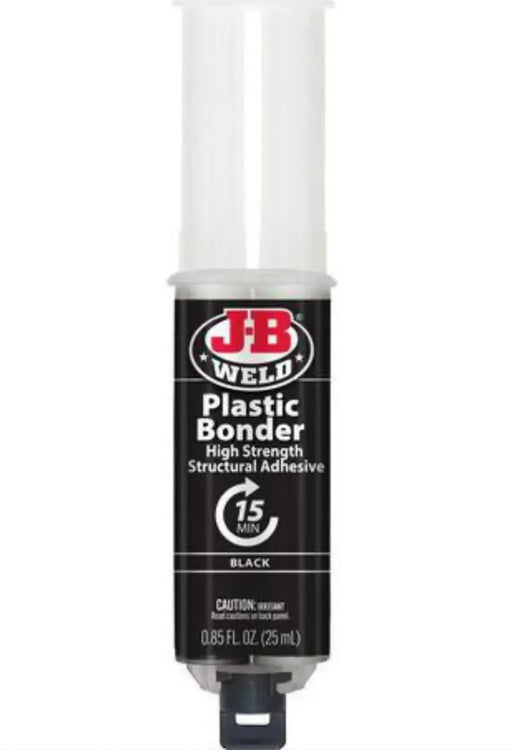 JB Weld Black Plastic Bonder Urethane Adhesive Syringe Mixer 25ml - 50139 by Racing Pro NZ Ltd